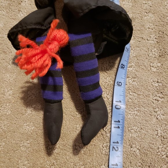 Vintage People Pals Witch Plush Toy Black OS Halloween Retro 90s Stuffed Animal - Picture 11 of 11